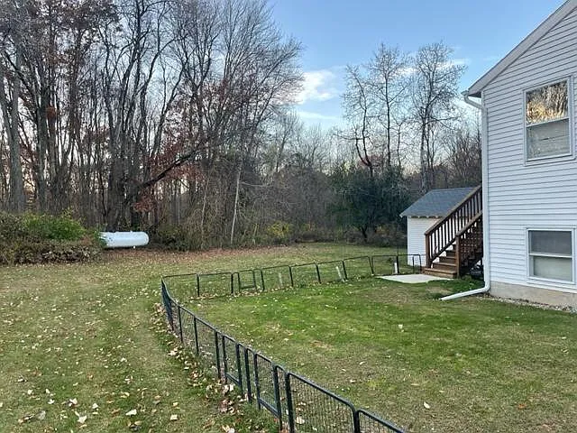 Side and back yard