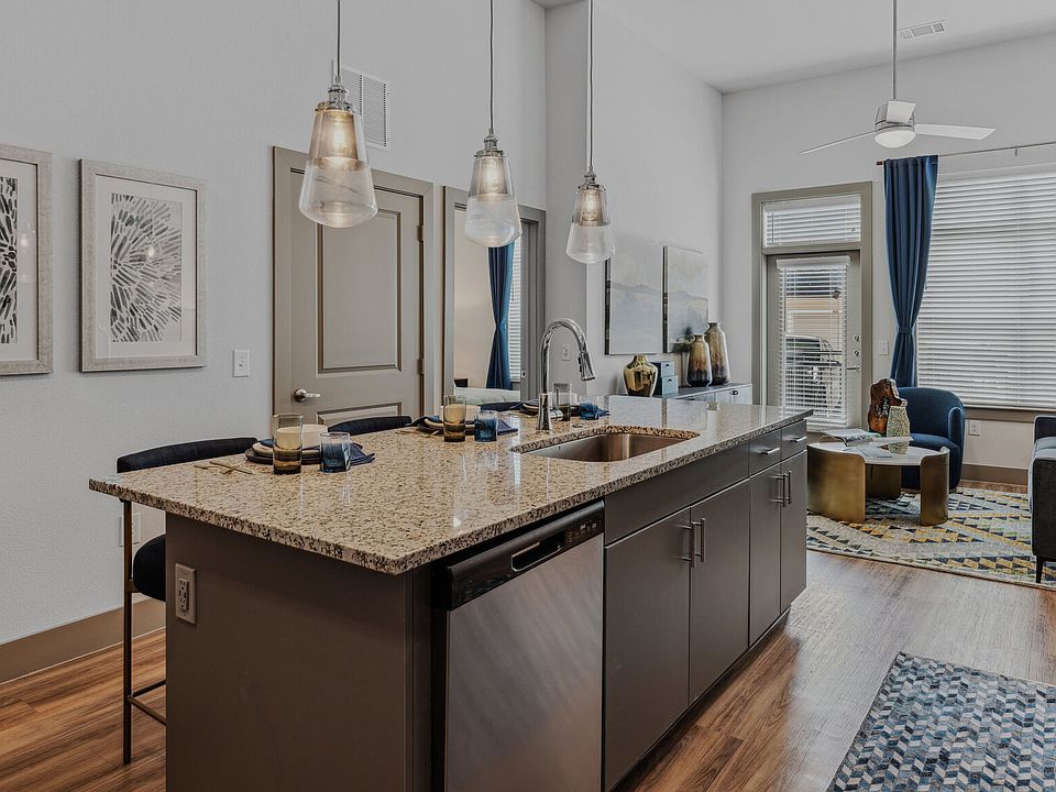 Kitchen Island with Dark Brown Cabinets