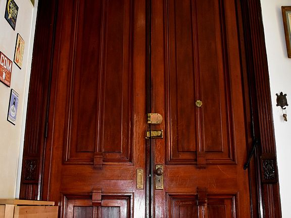 12' original mahogany doors