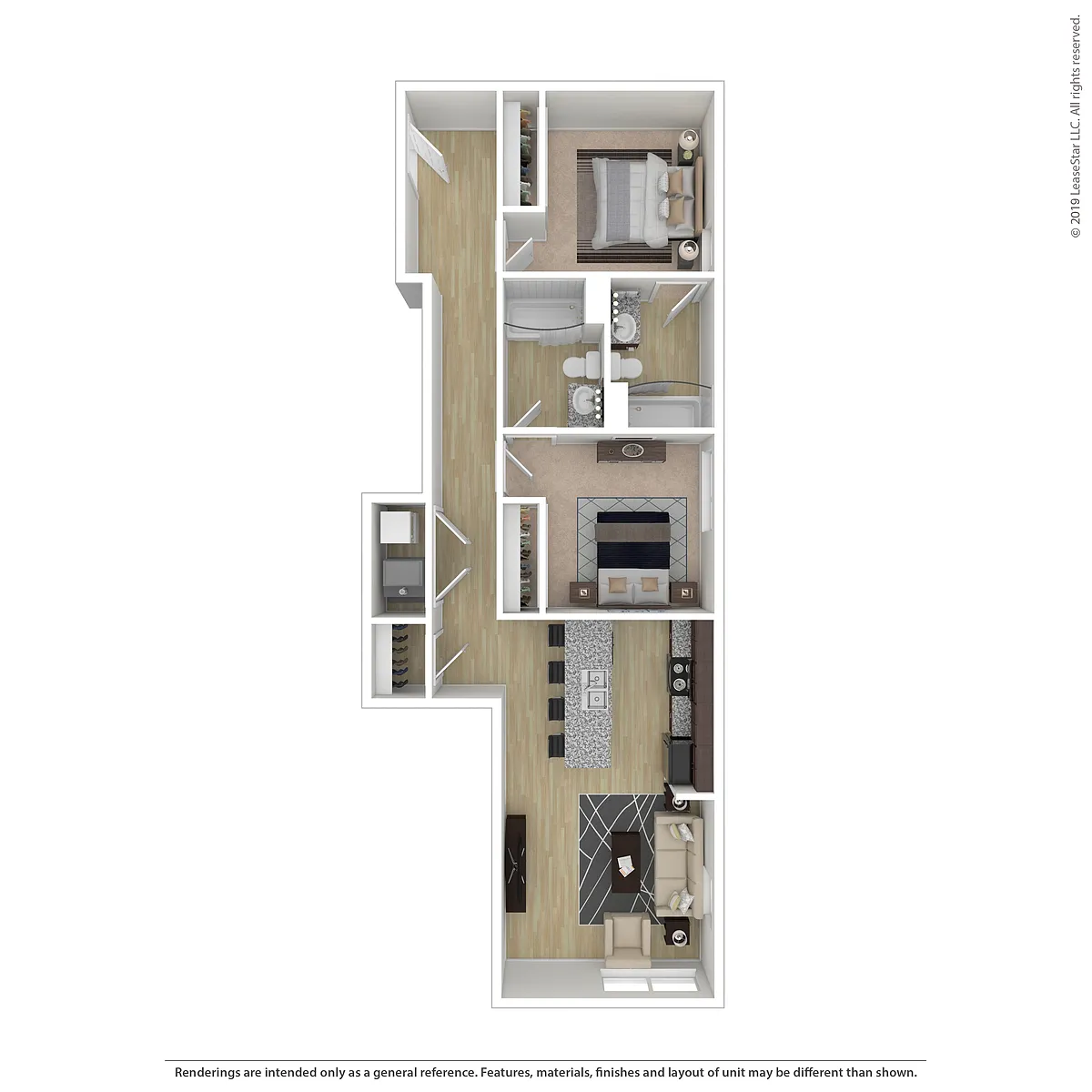 Floor plan The Focus (per bed)