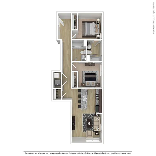 Floor plan The Focus (per bed)