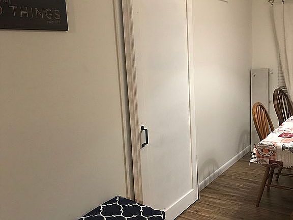 Barn door to laundry room 