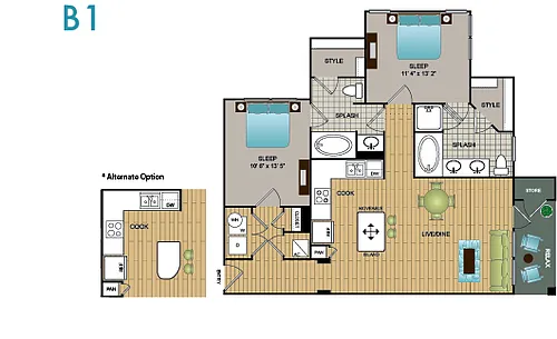 Floor plan B1