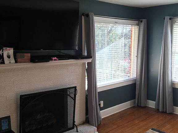 Living room with gas fireplace