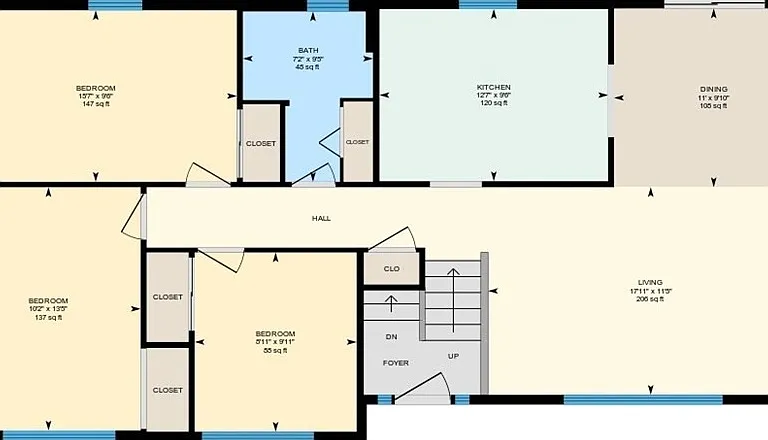 Main floor layout