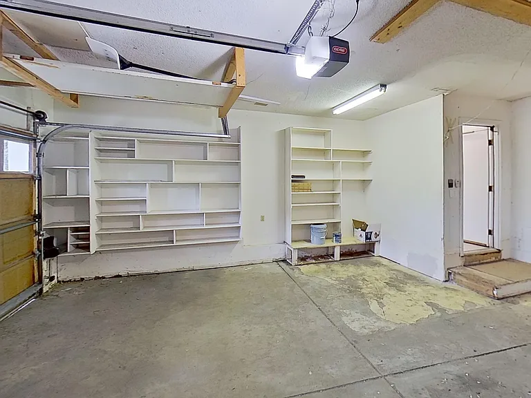 2-car Attached garage with built in storage