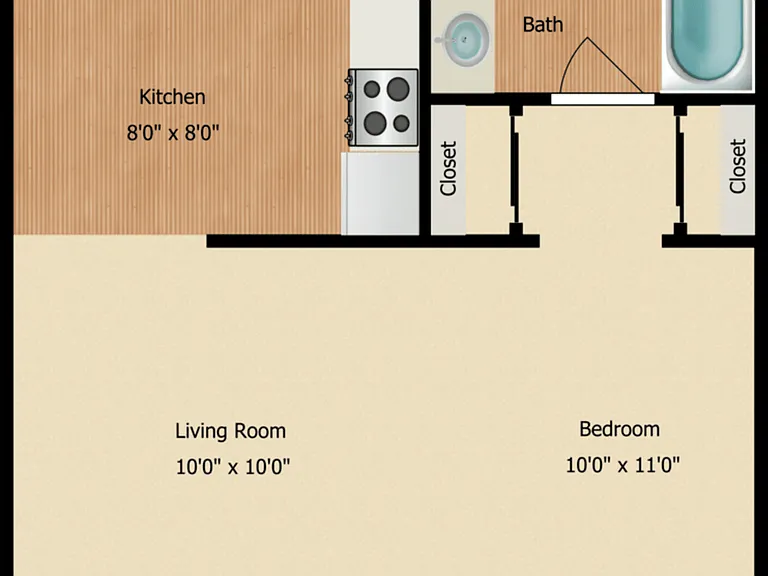 Studio Floorplan Diagram