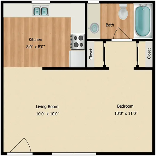 Floor plan Studio