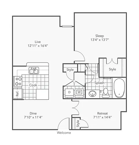 Floor plan Loring