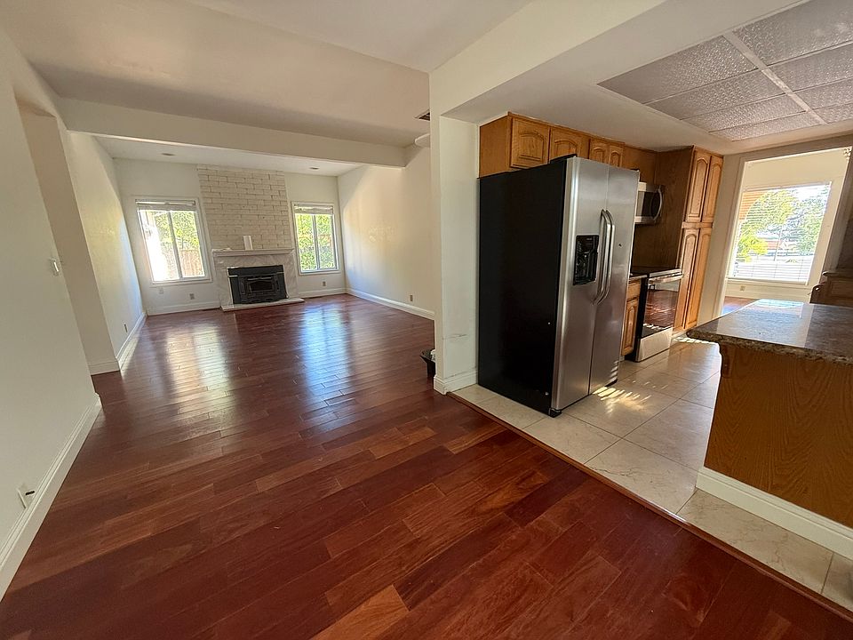 Family room, breakfast nook and kitchen