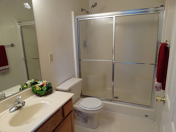 Master Bathroom with seat in shower