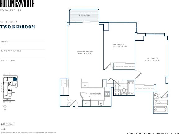 2nd image of 70 W 37th St #1017A