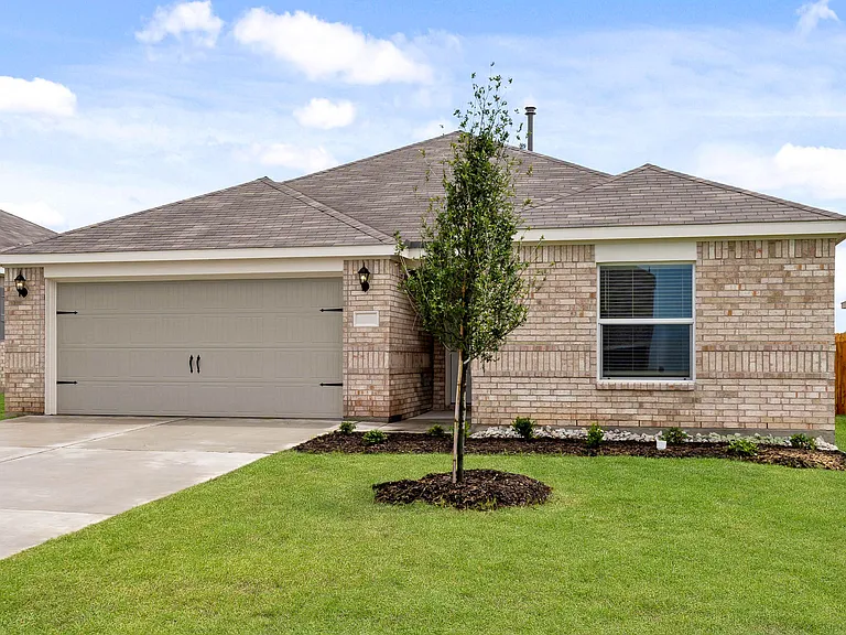 The Sabine is a beautiful one-story brick home.