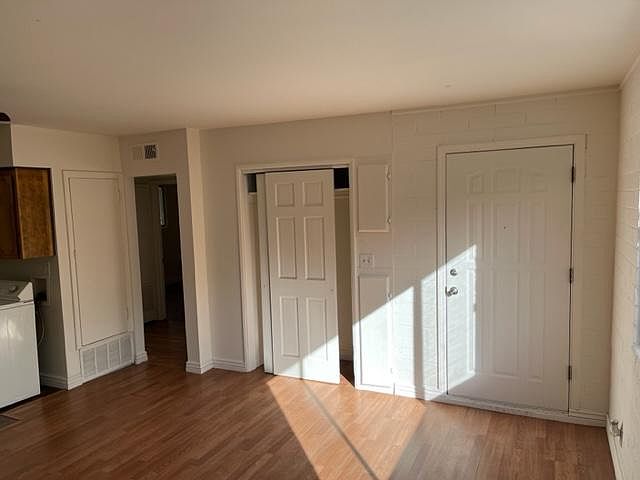 Living room, front door and closet