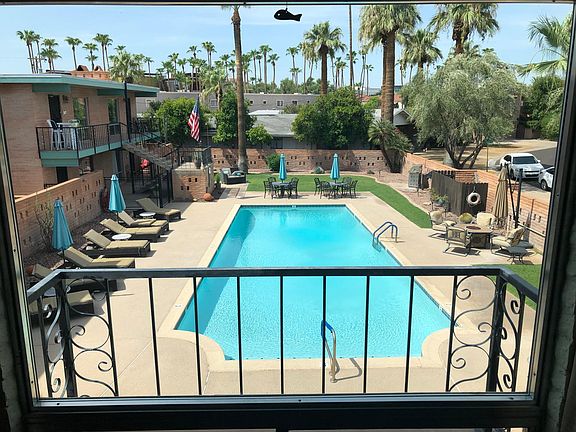 View of Pool From Dining Area