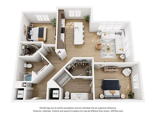 Floor plan B3A