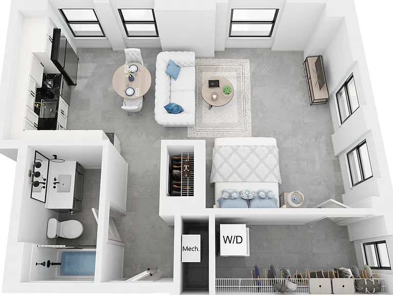 Hughes - Studio, 1 Bathroom, 655 sq. ft.