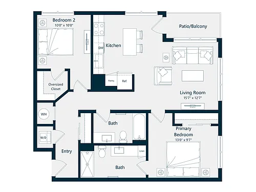 Floor plan D1