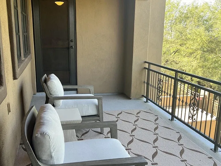 Upstairs patio