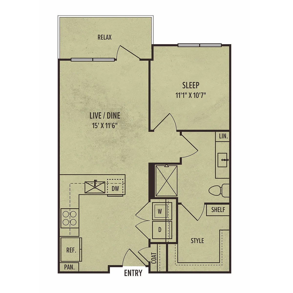 Floor plan 1C