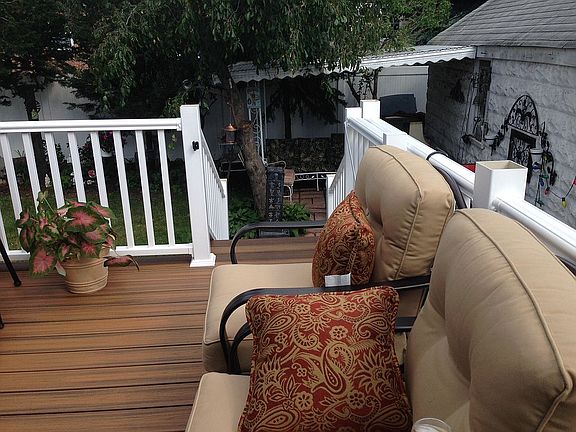 Deck and rear patio