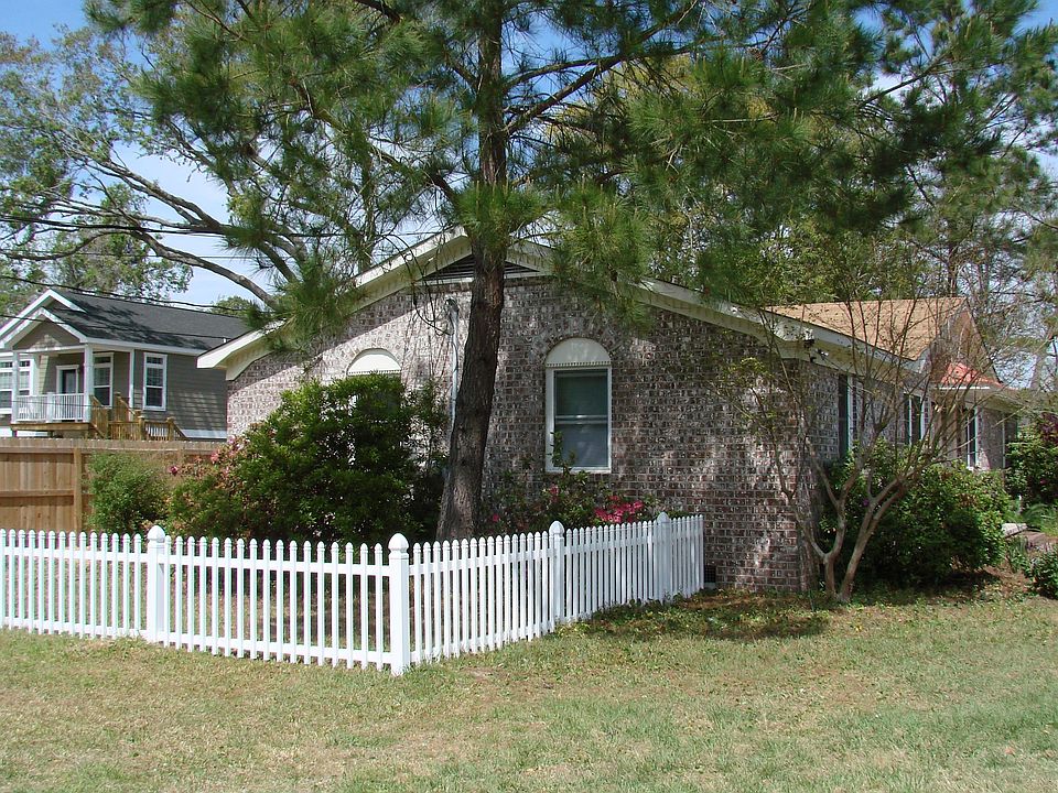 Front of unit, fenced yard