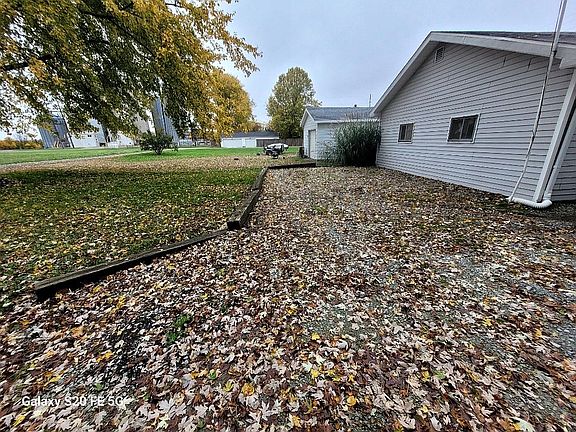Back of garage & back yard