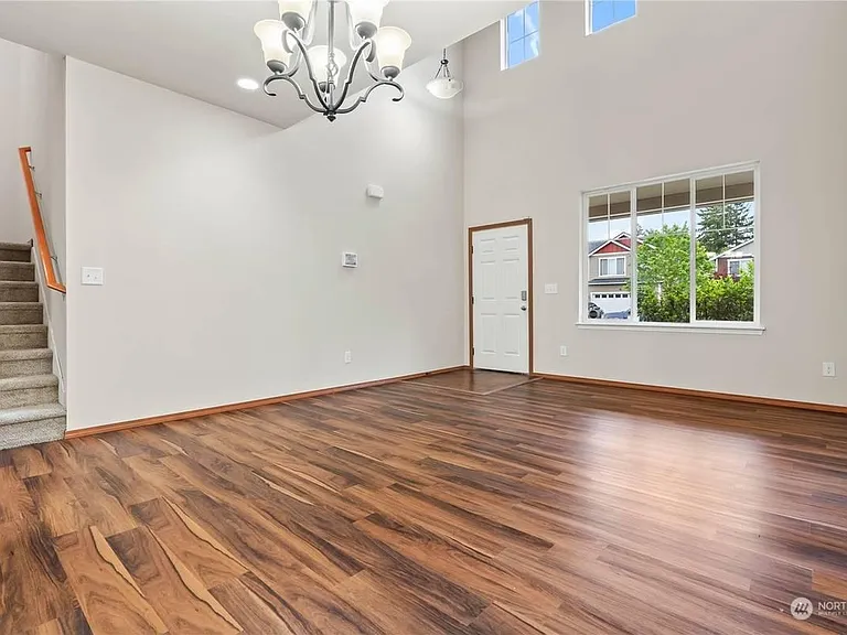 Great Room Concept Living Space. 2 story ceiling
