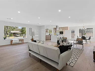Full View (Entrance, Kitchen, Dining, Living)