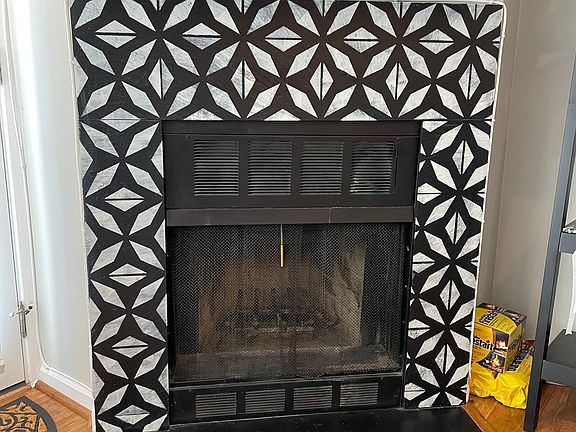 Recently updated fireplace surround (2023)