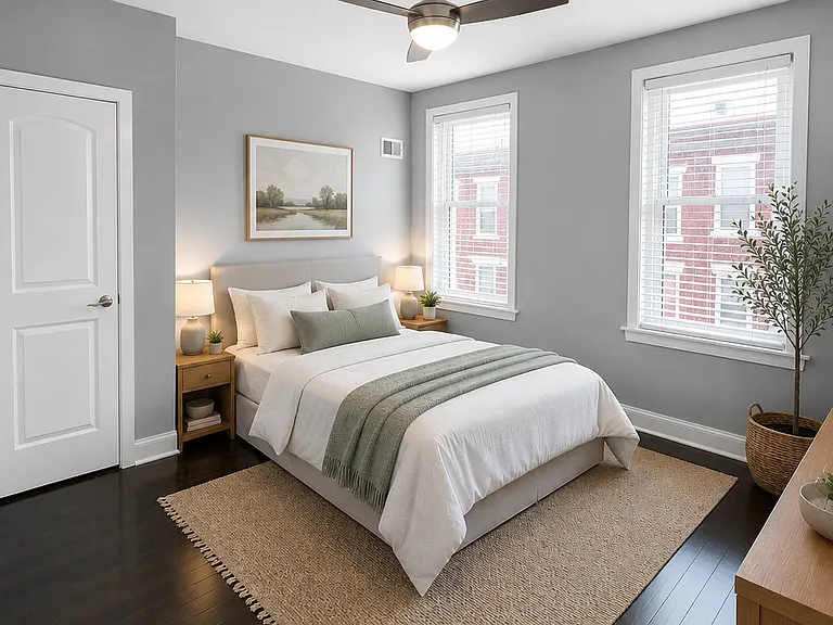 Primary Bedroom Virtually Staged for decor