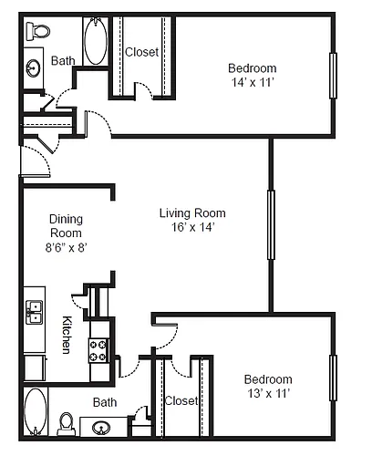Floor plan Plan B4