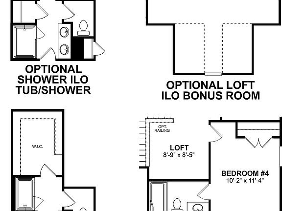 Erie II Second Floor Options