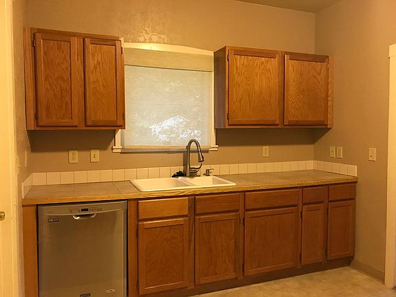 Kitchen with a newer dishwasher