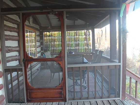 Screen porch lake view