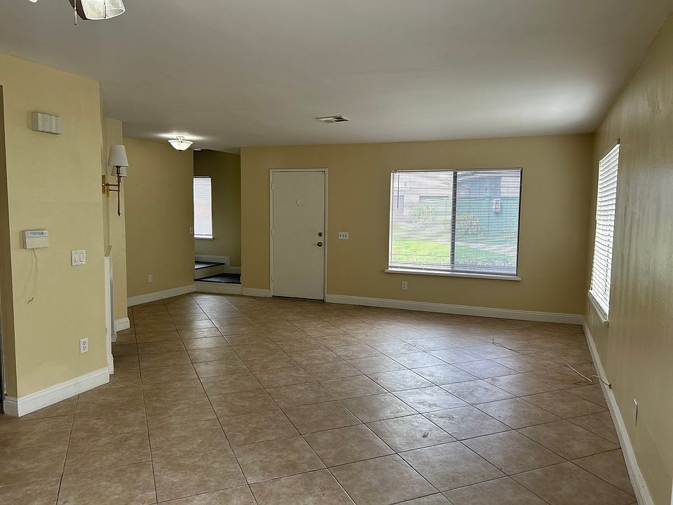 View from dining area and living area.