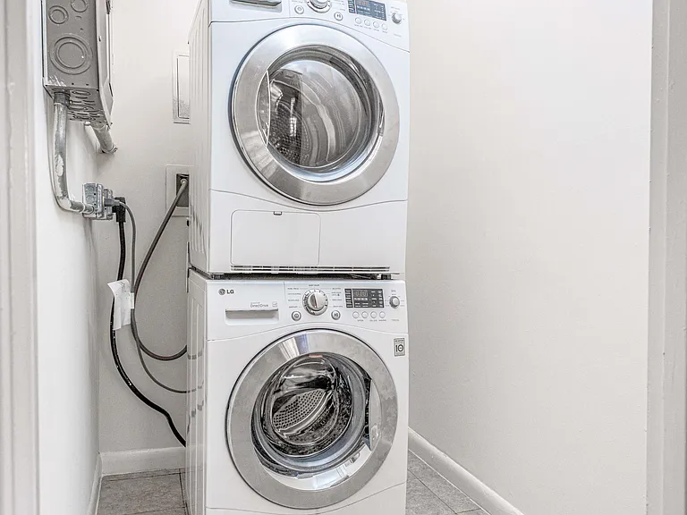 Washer and dryer in select homes