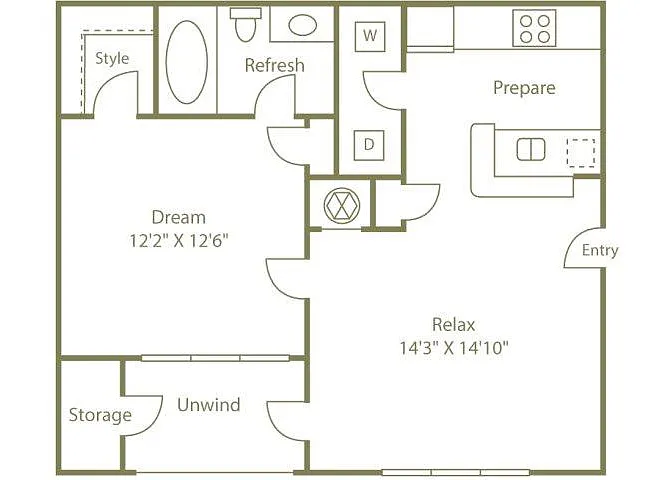 Floor plan THE HIAWASSEE