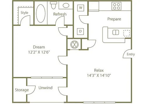 Floor plan THE HIAWASSEE