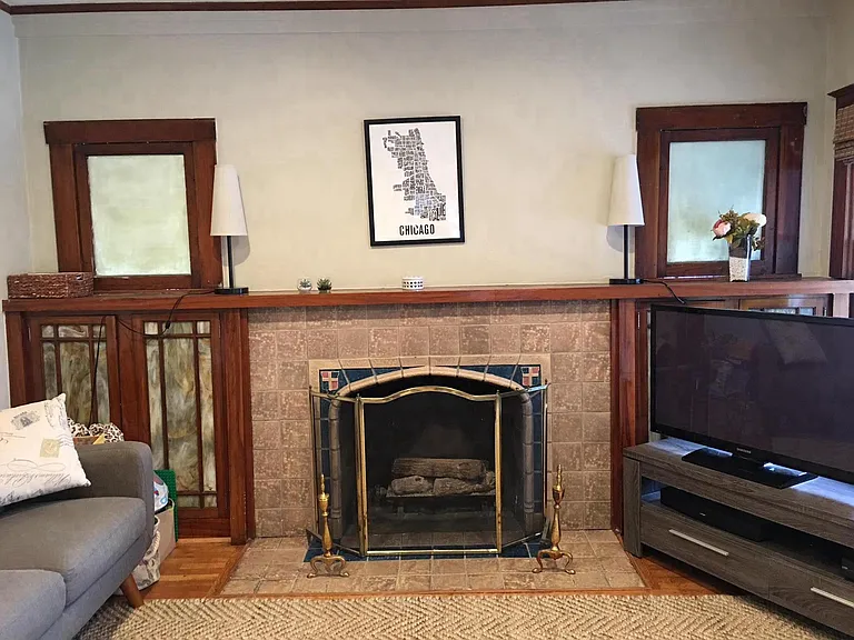 Gas Fireplace in Living Room