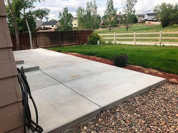 Back Patio and Yard Opening to Open Space