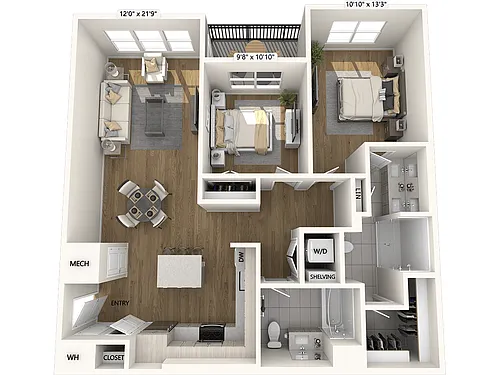 Floor plan B3-Upgrade Collection