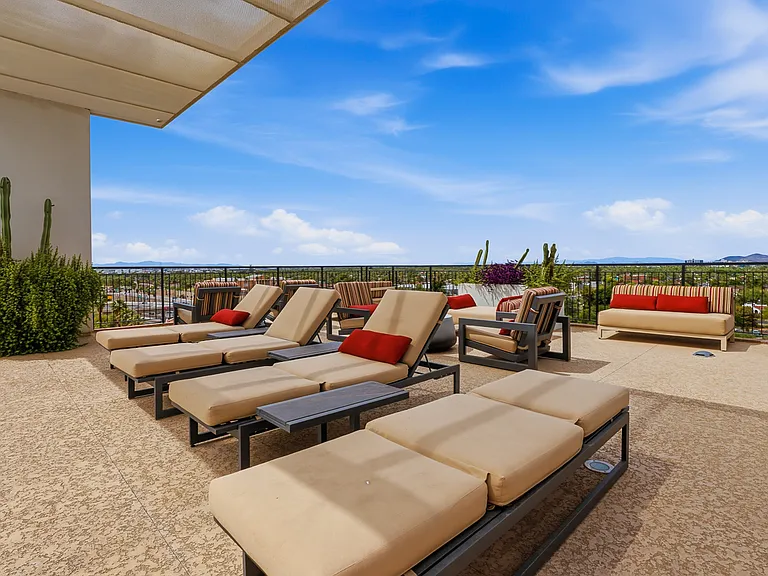 Rooftop pool lounge
