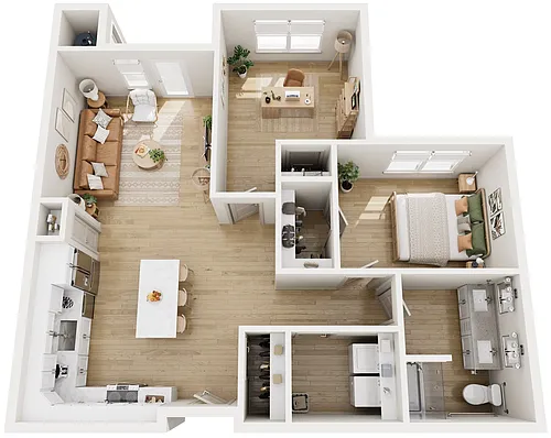 Floor plan Adobe Oasis (with Den)