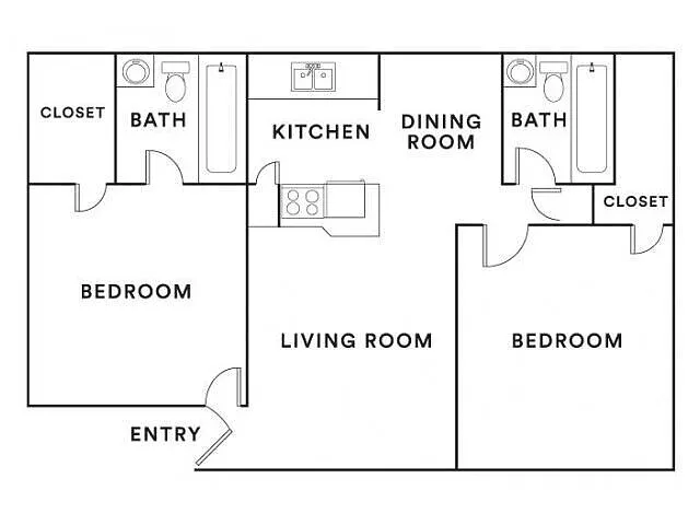Floor plan 2 Bedroom