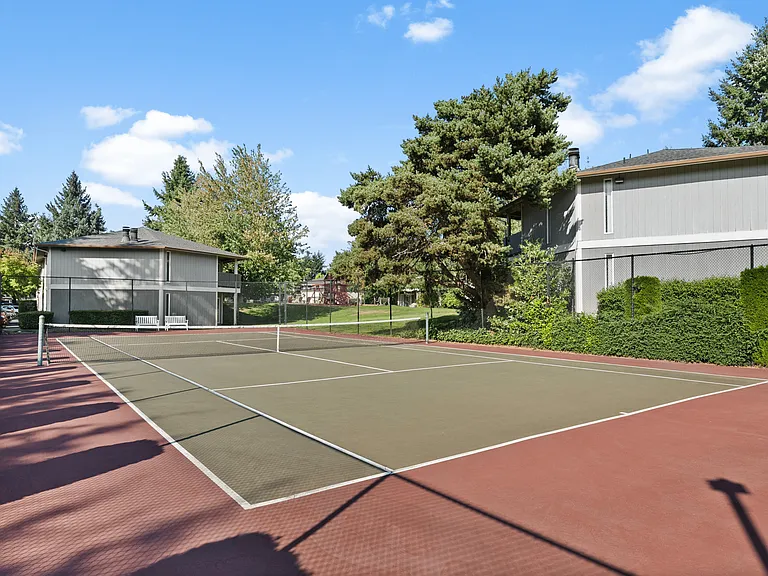 Community tennis court for active living