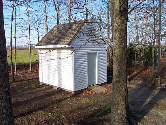 Outside shed