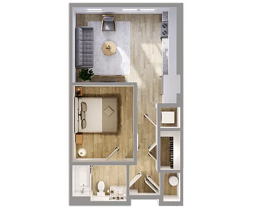 Floor plan A6 80PF