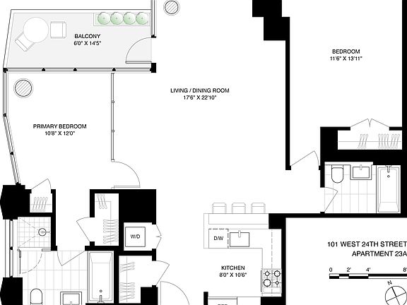 2nd image of 101 W 24th St APT 23A