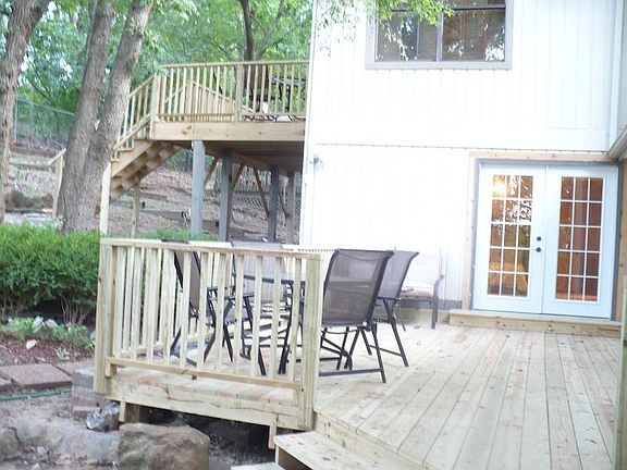 2 entertainment decks.  Upstairs deck offers private entrance to large office